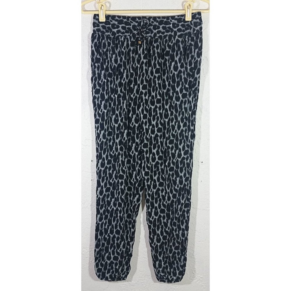 Ali and Kris Pants Medium Animal Print Lounge Pockets Elastic Waist